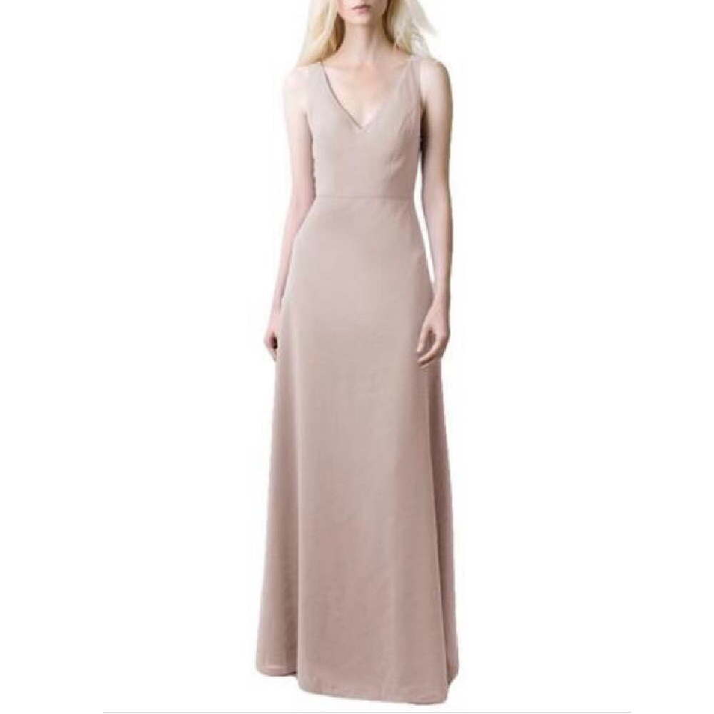 Jenny Yoo Delaney Bridesmaid Dress in Sweet Pea - Picture 2 of 8